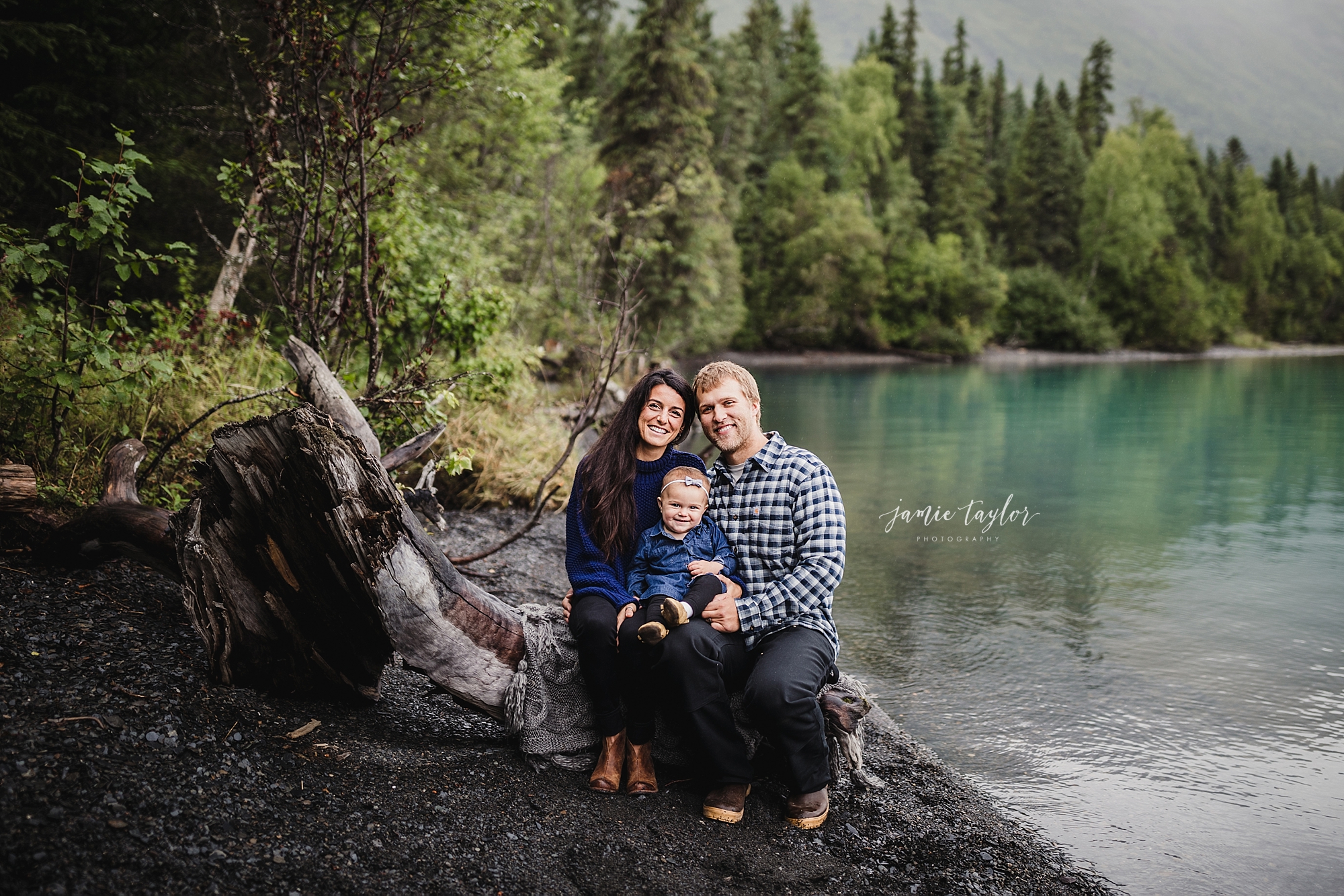 kenai lake and mountain alaska family portrait session anchorage, alaska family portrait
