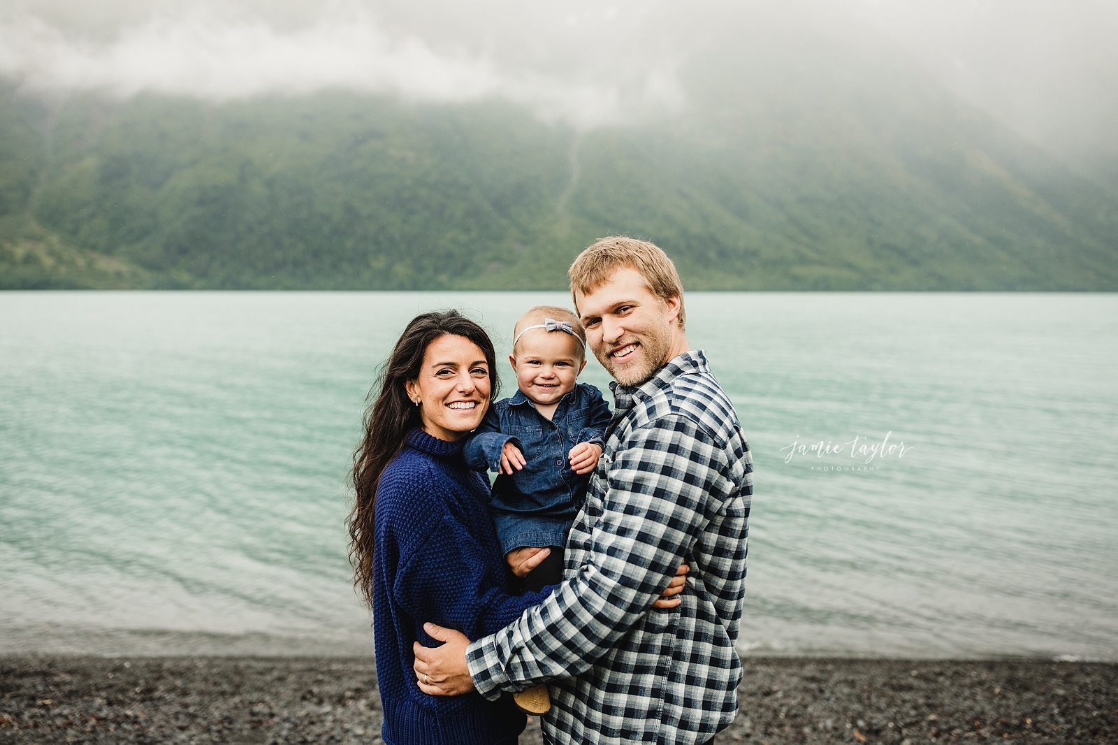kenai lake and mountain alaska family portrait session anchorage, alaska family portrait