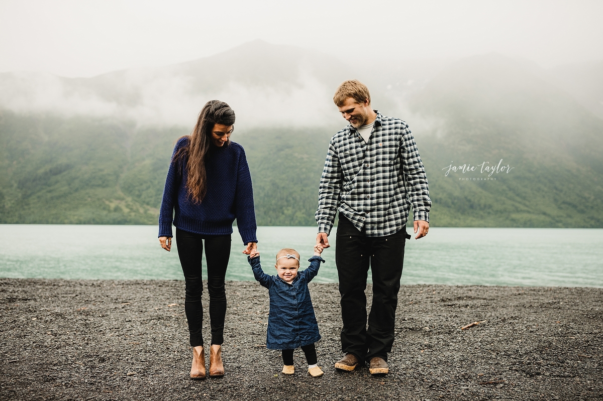 kenai lake and mountain alaska family portrait session anchorage, alaska family portrait